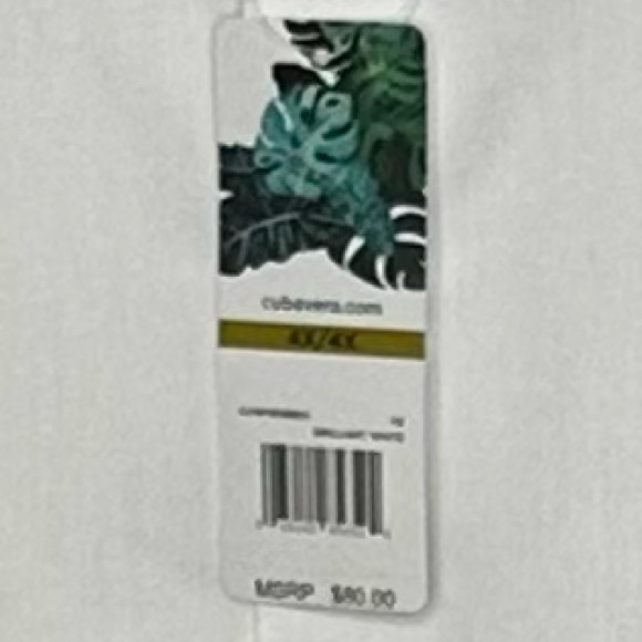 NWT Cubavera Four Pocket Guayabera Shirt Bright White - Picture 6 of 13